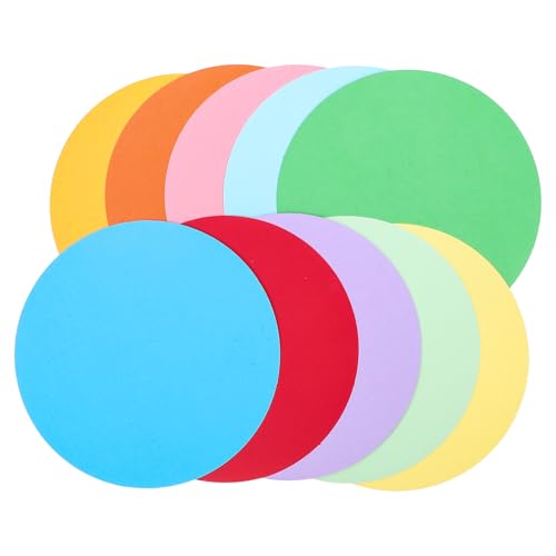 SHOWERORO Pastilles Adhésives Rondes Colorées pour Marquage Sol en Carton 230G Diamètre 20 CM Lot de 40 Autocollants Amovibles pour Salle de Classe Organisation et Positionnement
