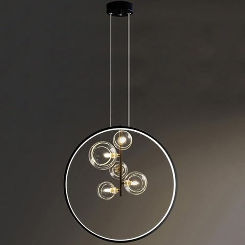 Lustre LED moderne pour îlot de cuisine et ambiance salon chaleureuse