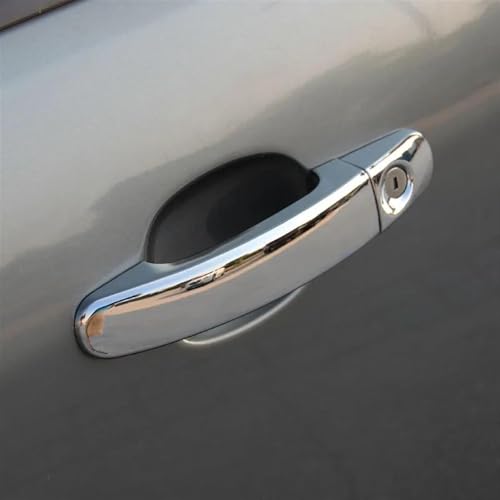 Cubierta de manija de puerta cromada negra compatible con Ford XT 5