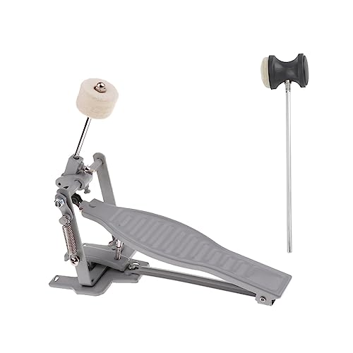 Amagogo Partie d'instrument de percussion de batteur de pédale de grosse caisse, ARGENT