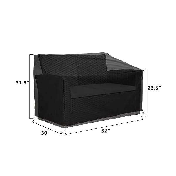 Baner Garden Patio Furniture Covers,Outdoor Furniture Cover Waterproof,Patio Furniture Set Covers for 4 Piece Outdoor Conversation Set,Patio Covers Set (Black) - Image 6