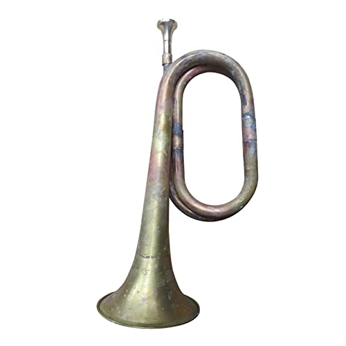 Bugle instrument vent cuivre massif solide de 32cm pour apprentissage musical