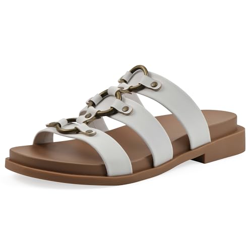 Sandales Koala White Mountain chaussures d'été blanches femme 40