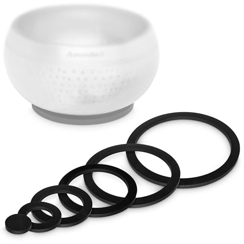 Juego de anillos en forma de O para cuencos tibetanos para mayor estabilidad y mejor resonancia, 6 anillos de goma de Ø 3 a 13 cm para cuencos tibetanos muy pequeños a muy grandes