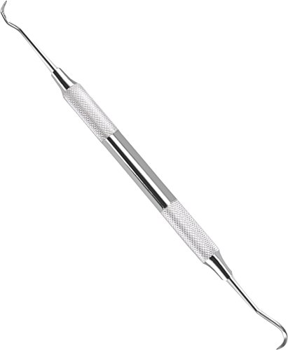 Professional Dental Tartar Scraper Tool - Dental Pick, Double Ended Tartar Remover for Teeth, Plaque Remover, Tooth Scraper - Added Tooth Cleaning at Home - 100% Stainless Steel