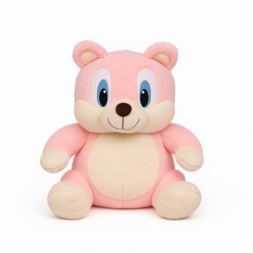 Image of KIDS STOREKIDS STORE Sweet Pink Squirrel for Kids Super Soft Plush Toy with Friendly Expression Plush Smooth Touch Comforting Huggable Body Ideal for Girls' Birthday Gifts Everyday Cuddle Time (50 CM)