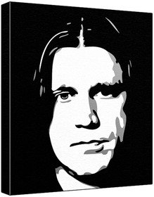 Mark Pricskett (100% Original Painting. Not A Print ) Acrylic Paint On Deep Framed Canvas (60 x 50 x 1.8 cm) 3-Colour Black/Grey/White-image-40
