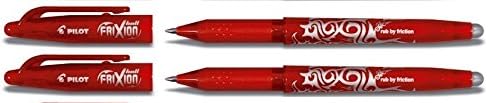 Pilot Frixion BL-FR7 Erasable Rollerball Pen Set 0.7mm Tip Assorted Colours 10 Pens