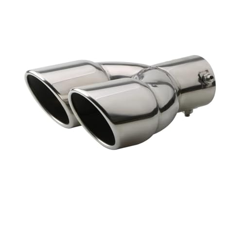 Embout d'échappement arrière 63mm double sortie pour remplacer un pot rouillé ou abîmé