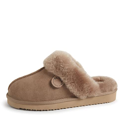 Dearfoams Women's Shearling Scuff Slippers