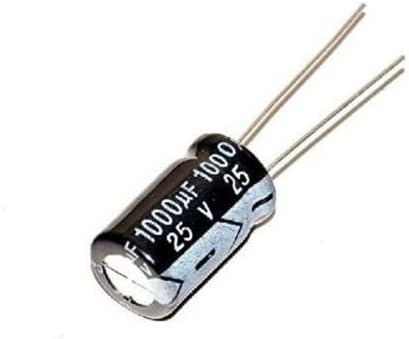 Satguru 1000uF 25 Volt Electrolytic Capacitor - 10 Pcs Electronic Components Electronic Hobby Kit
