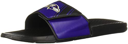 Image of FOCO mens NFL Team Logo Legacy Sport Slide Sandals