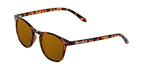 NORTHWEEK Wall Tortoise - Gafas de Sol para Hombre y Mujer, Polarizadas, Tortoise/Ámbar