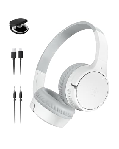 Belkin SoundForm Mini Kids Wireless Headphones w/Built-in Microphone, 30H of Playback Time, Fun...