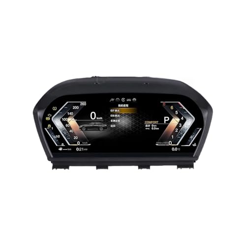 LCD Speedometer Car Dashboard Compatible for BMW 3 Series E90 E91 E92 E93 2005-2012 Digital Cluster Virtual Cockpit Instrument Display GPS(Dashboard)