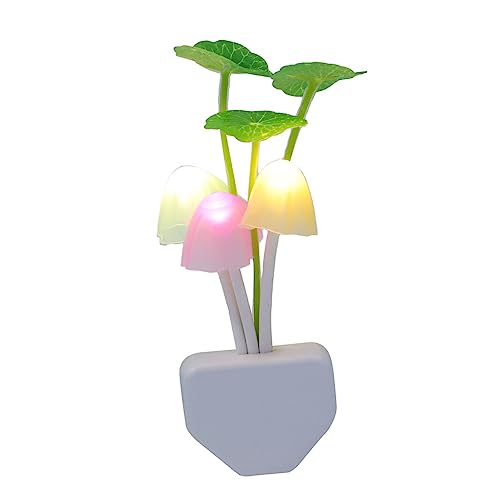 Ipetboom 3pcs Lámparas de Mesa de Noche Hongo LED miniatura 1