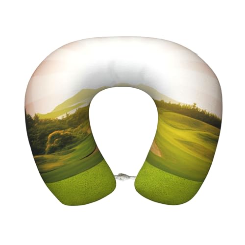 Almohada de espuma viscoelástica para viaje cuello U miniatura 1