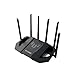 ASUS TUF Gaming BE6500 WiFi 7 Router - Dual-Band, Up to 6.5 Gbps Wireless, Game Accelerator, Multi-Link Operation (MLO), (x4) 2.5GbE Ports, Mesh + VPN Compatible, & Subscription-Free Network Security