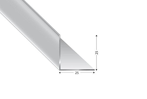 Preisvergleich Produktbild ALU-Winkel gleichschenklig, silber eloxiert, 25x25x2mm, 200cm