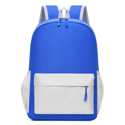 Image of 16 Inch Simple Large Backpack, Durable Bookbag for College & Travel Daypack | Anti-Theft Hidden Main Zipper, Reinforced Shoulder Straps, Side Pockets Fit Water Bottles, Lightweight, Classic Look