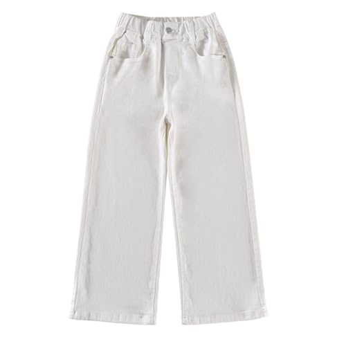 Pantalones vaqueros para niñas con cintura ajustable y cómodos bolsillos