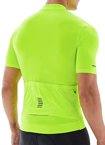 BALEAF Men's Cycling Jersey Bike Shirt Short Sleeve Full Zip Pockets Tops Bicycle Biking Breathable Reflective UPF 50+ - Image 3