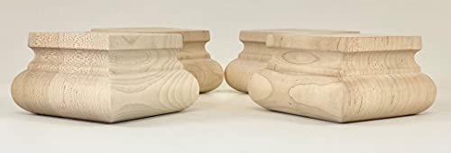 Highland Manor Wood Products Square Squat Welsh Bunfoot - 2