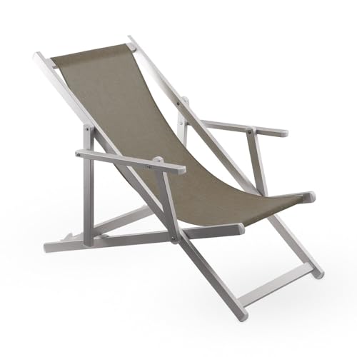 🧘 Comfort personalizzato: schienale regolabile in 3 posizioni e braccioli ergonomici che si alzano o abbassano, per trovare la tua posizione ideale di relax in giardino, mare o terrazzo