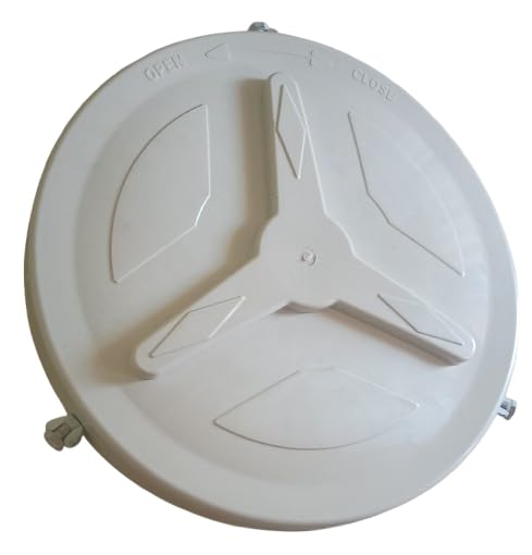 Infinit tech Tank Cover | Unbreakable lid fit for 15''16"17" size water tank (adjustable design) Plastic Durable, Open Water Tank Lid, Round Shape, Closing Lid, (white1 Pc)-image-25