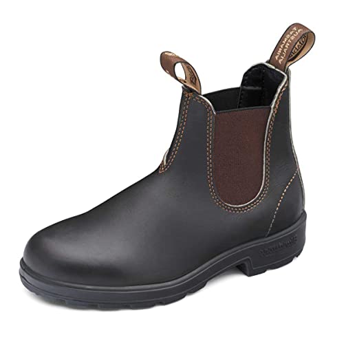 Blundstone Original 500 Series Unisex Premium Water Resistant Leather Chelsea Boots for Men and Women with Shock Absorption and Cushioned Midsole, Stout Brown, 9 US Men / 11 US Women / 8 AU
