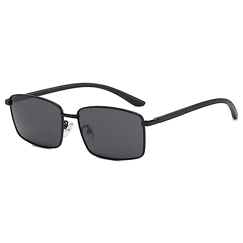 Lunettes de soleil rectangulaires légères pour voyage et extérieur hommes