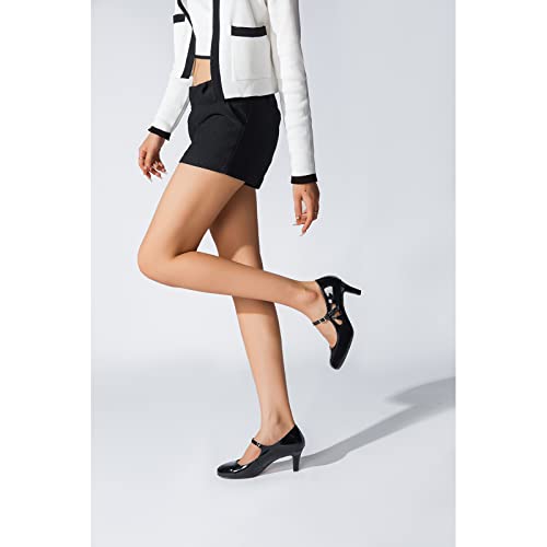 MAIERNISI JESSI Unisex Men's Women's Mary Jane Pumps Round Toe Kitten Heel Hollow Out Shoes2