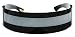 WebDeals - Futuristic Wrap Around Monoblock Cyclops Shield Sunglasses (Black Frame/Silver)