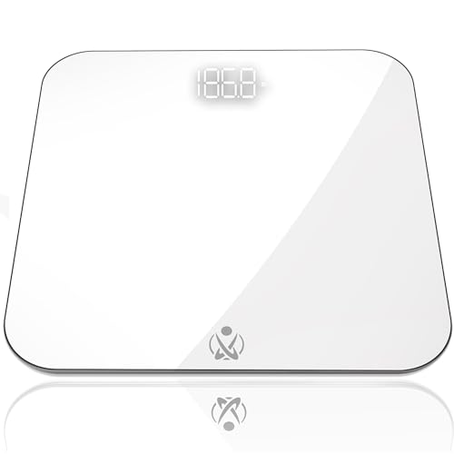 INEVIFIT Bathroom Scale, Highly Accurate Digital Bathroom Body Scale, Measures Weight up to 400 lbs. Includes Batteries