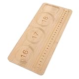 Plateau de perles : doté d'une échelle de mesure intégrée, ce plateau garantit des mesures et des motifs précis pour vos bracelets et autres bijoux, tapis de perles en bois