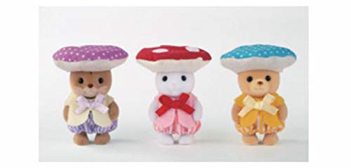 シルバニアファミリー - 新品 シルバニア 赤ちゃんトリオ きのこの妖精×２点セット 送料無料！ Amazon | シルバニアファミリー展 赤ちゃんトリオ きのこの