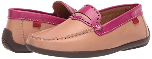 Image of Marc Joseph New York Kids' Genuine Leather Made in Brazil Driving Loafer with Penny Detail