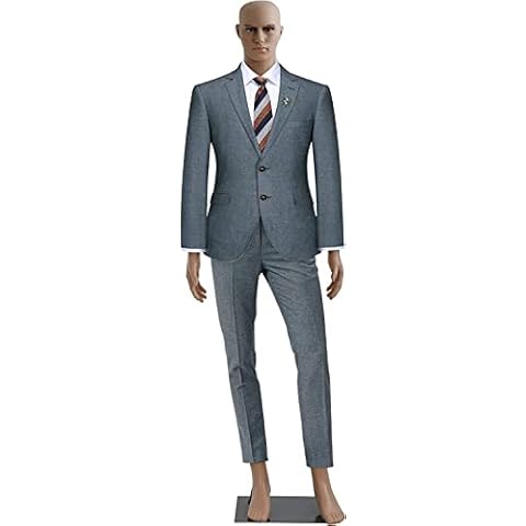 Male Mannequin Full Body, 73 inch Mannequin Dress Form for Sale, Adjustable Detachable Mannequin Stand Realistic Male Mannequin Display with Metal Base ,Turnable Head and Flexible Limbs Cover