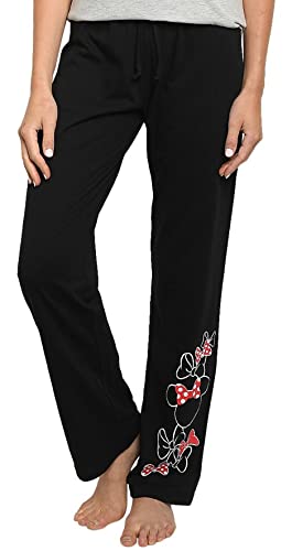 Disney Women's Pajama Lounge Set Minnie Mouse (Grey Tee & Black Pants, 3X) #TOP3