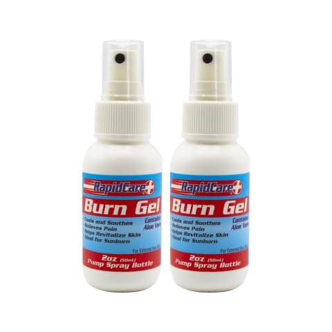 Rapid Care First Aid 600-2 Burn Gel Spray, Relieves Pain, Cools & Soothes Burns and Scalds, Revitalizes Skin, 2 oz Bottle, Pack of 2 Cover
