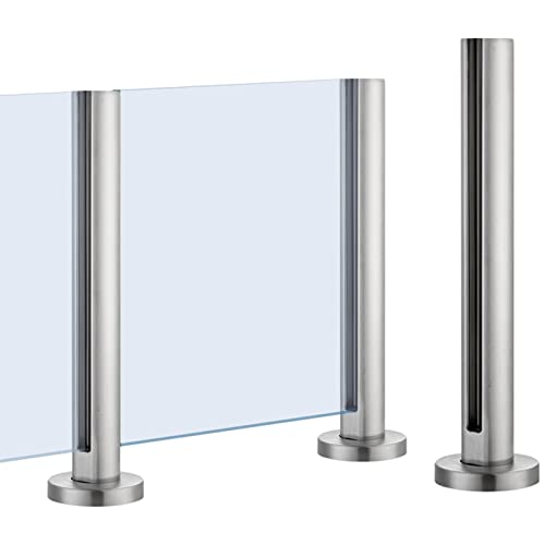 Abrazadera en S de acero inoxidable de 65 cm conector gris para balaustrada de balcón 2