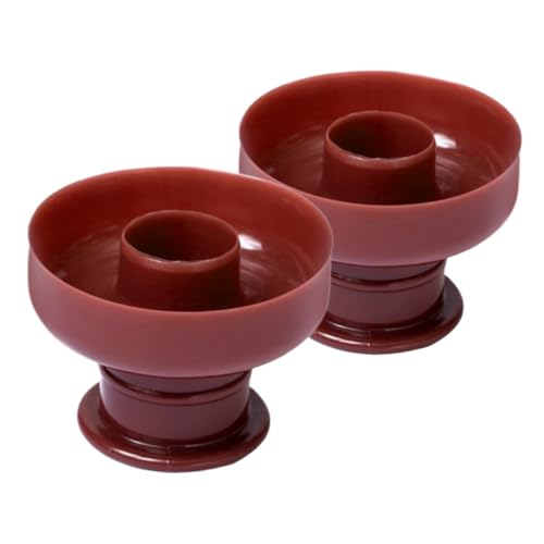 ZUNOXAZ 2 piezas Molde para Donuts Plástico Duradero Antiadherente Molde Redondo para Hornear DIY Repostería Fácil Limpieza para Hacer Donas Caseras