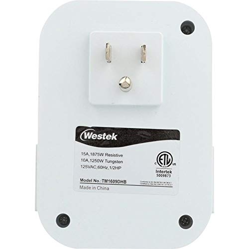 Westek Tm1609Dhb 2-Outlet Indoor Heavy Duty Daily Timer, White #TOP5