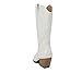 Soda Orville ~ Women Western Cowboy Stitched Pointe Toe Heel Ankle Mid Shaft Fashion Boots (WHITE PU, us_footwear_size_system, adult, women, numeric, medium, numeric_10)