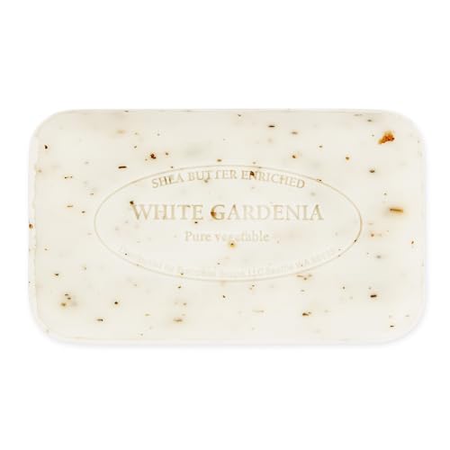 Image of Pre de Provence Artisanal Soap Bar, Natural French Skincare, Enriched with Organic Shea Butter, Quad Milled for Rich, Smooth & Moisturizing Lather, White Gardenia, 5.3 Ounce