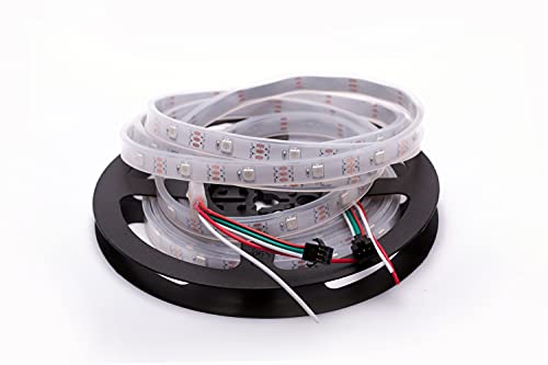 Tira LED WS2812B direccionable RGB 16.4 pies IP67 miniatura 1