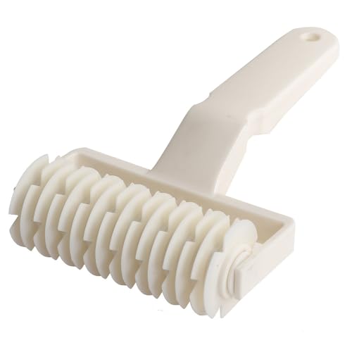 Bread Roller, Lattice Dough Pizza Cutter Pastry Lattice Roller Cutter Pastry Cutter Crimpers, Plastic Net Knife Hob Wheel Knife for Cookie Bread Pie Pastry Crust Cake, Kitchen Baking Tool