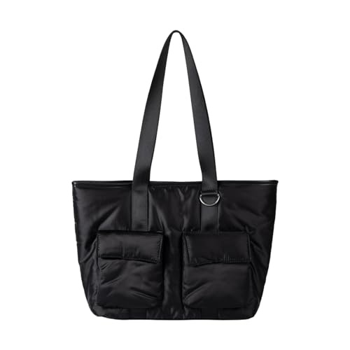Sac à main Underarm grande capacité cabas nylon souple fourre-tout
