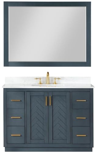 Altair Design Gazsi 48" Single Bathroom Vanity Set in Charcoal