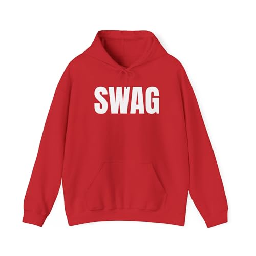 SWAG- Streetwear Statement Hoodie | Trendy Graphic Red